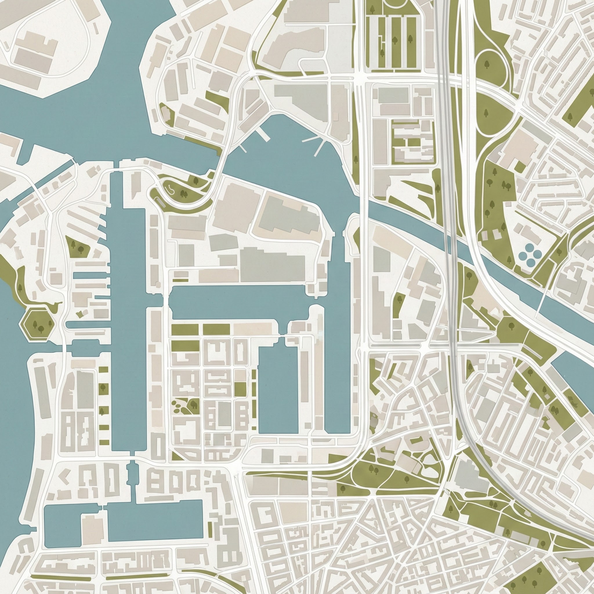 Kaart van Antwerpen en omgeving